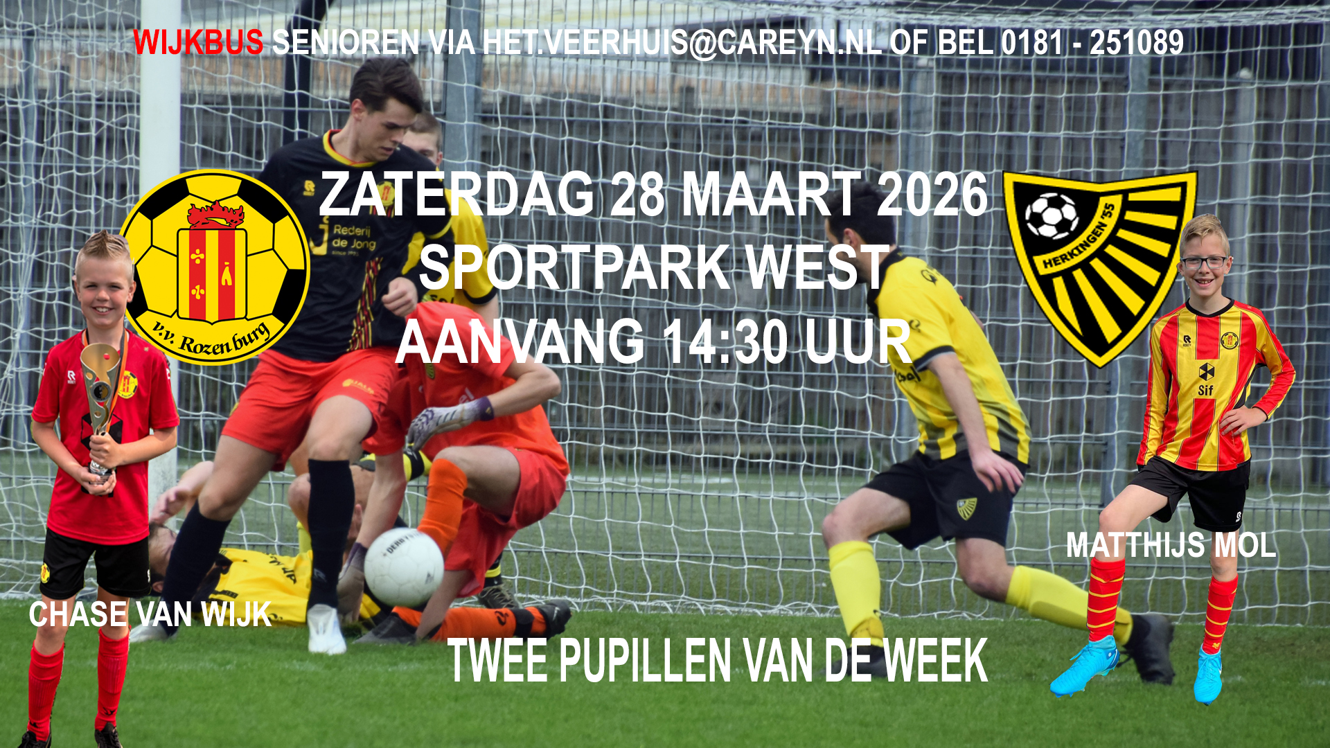 Voorbeschouwing Rozenburg – Herkingen ’55 op 28 maart 2026