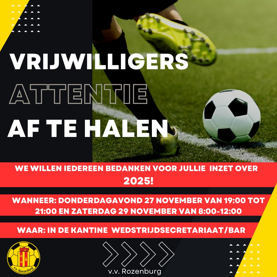 VRIJWILIGERS ZEER BEDANKT !!