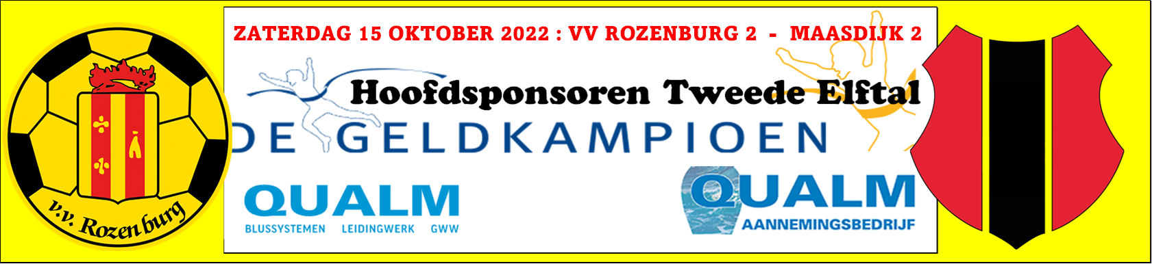 Zaterdag vv Rozenburg 2  -  Maasdijk 2